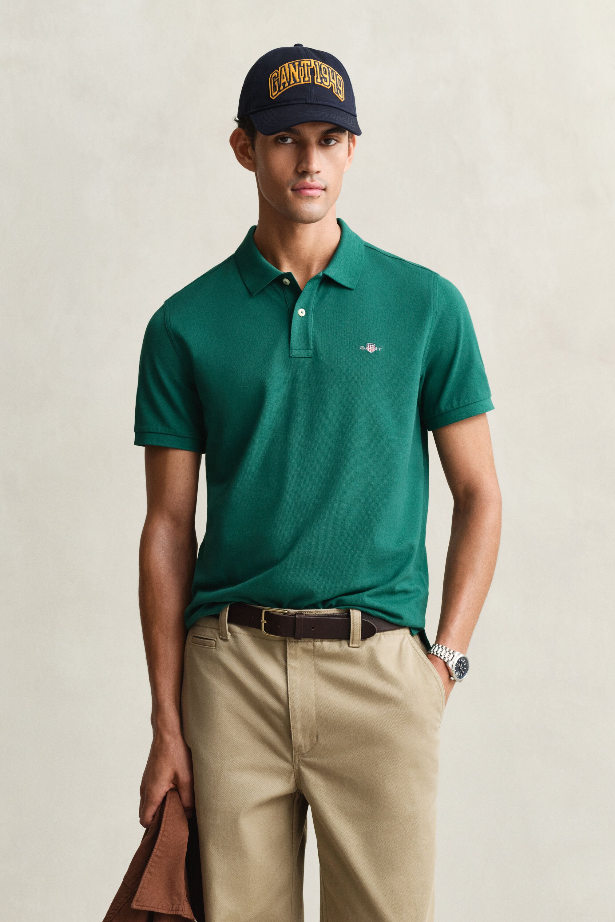 Polo em algodão piqué Shield regular fit