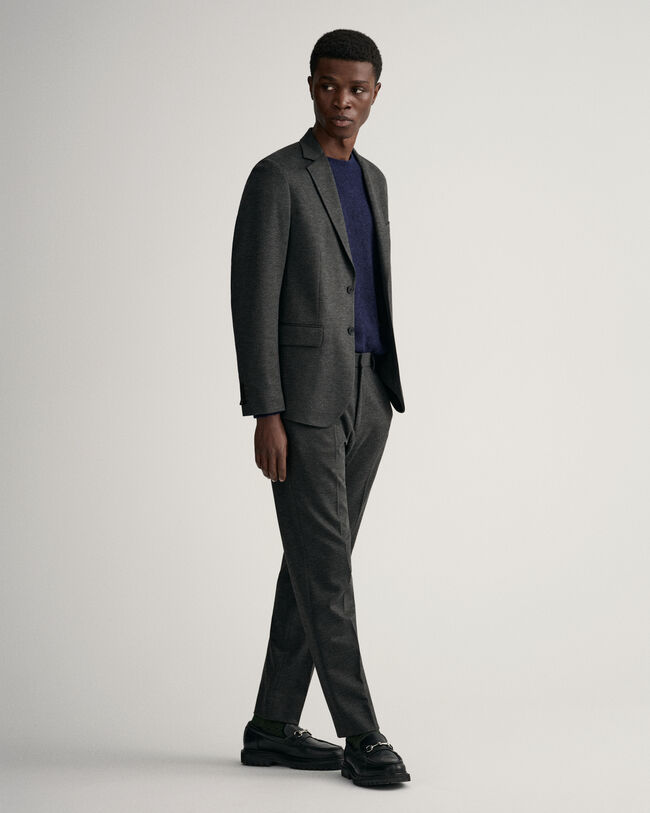 Blazer de fato em jersey