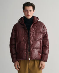 Blusão acolchoado de penas Shiny