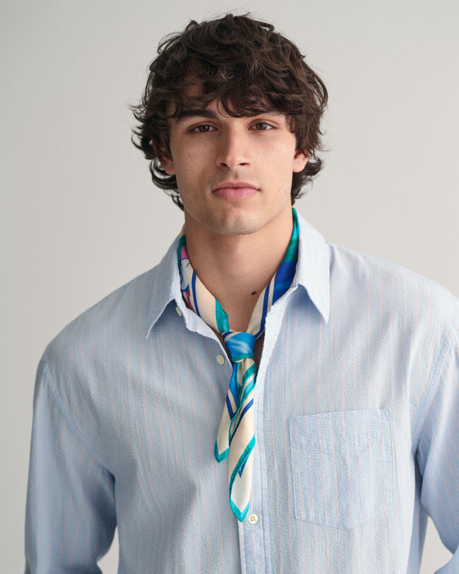 Lenço de seda com estampado Scenery