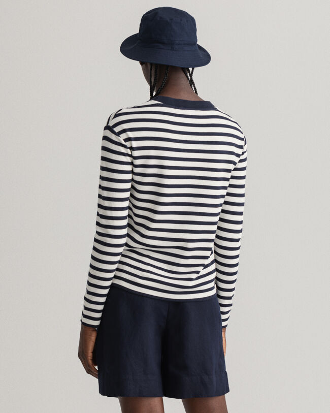 T-shirt às riscas Icon G