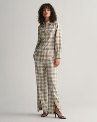 Camisa com padrão de xadrez slim fit