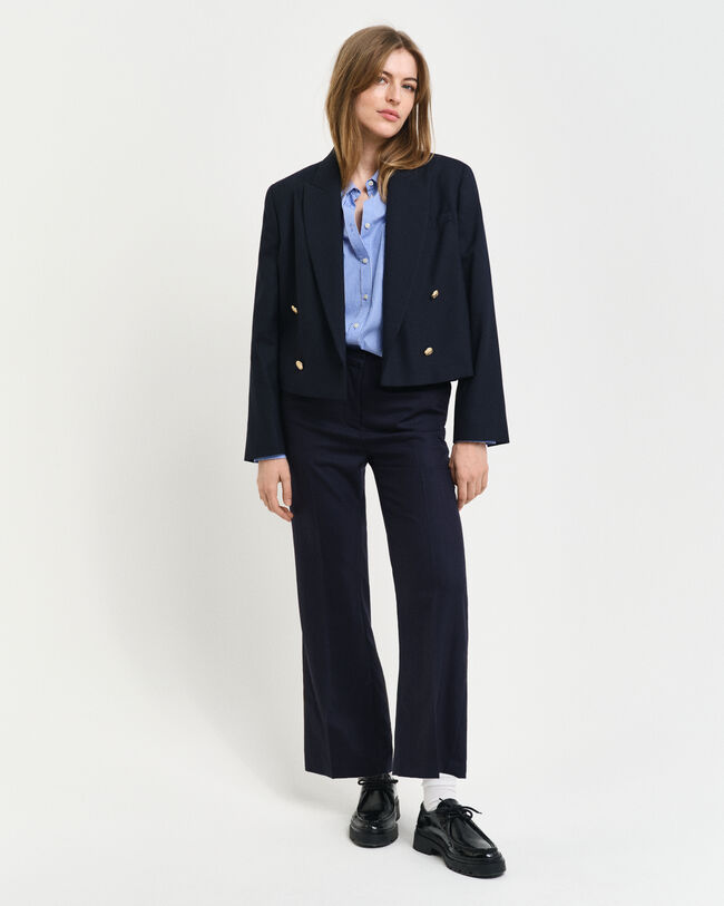 Calças pelo tornozelo