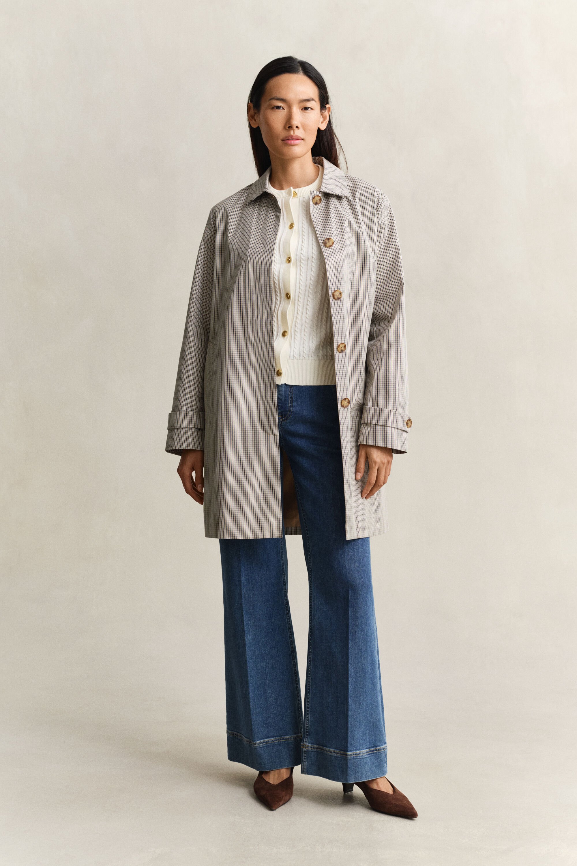 Calças de ganga evasê Nautical