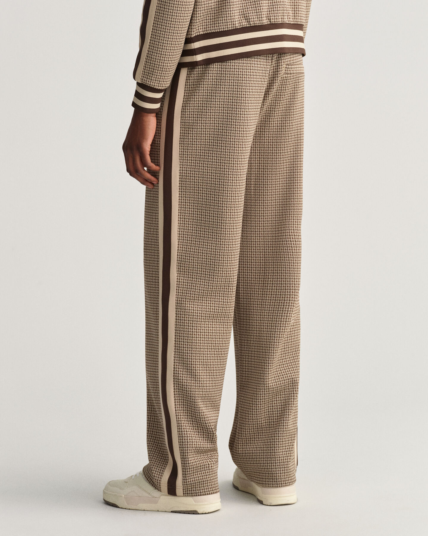 Calças com padrão Houndstooth Tracksuit