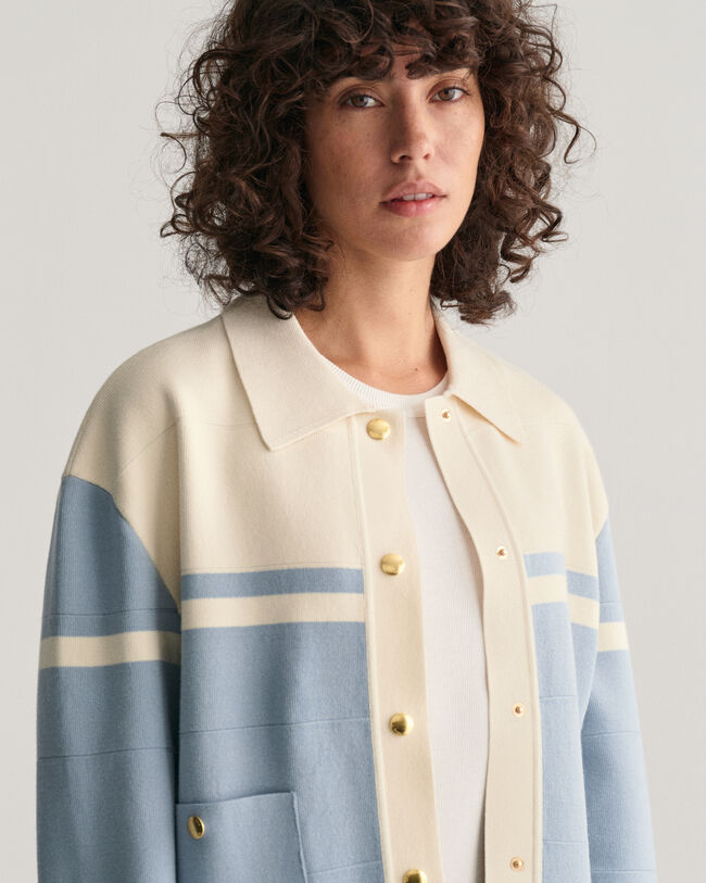 Casaco de malha Color Blocked
