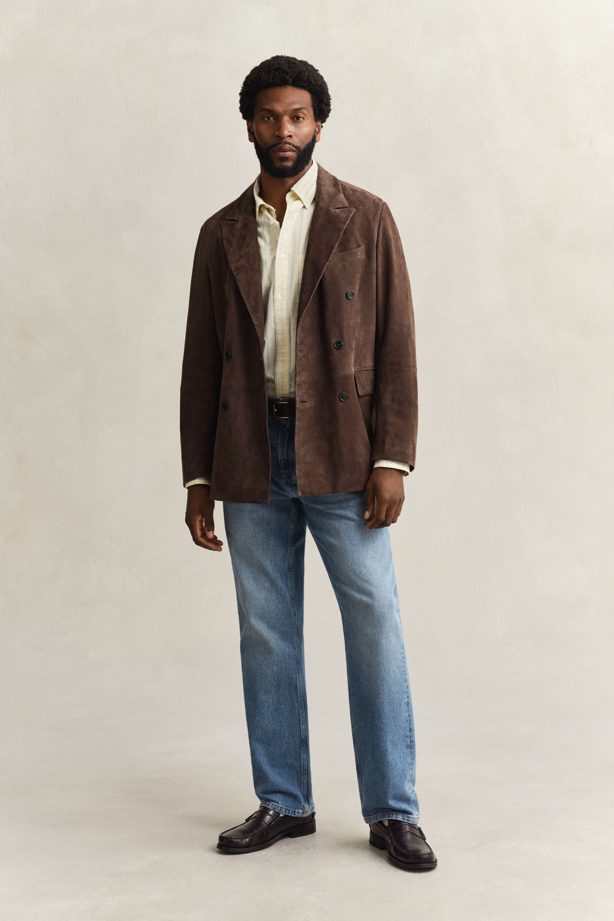 Camisa Oxford às riscas Classic