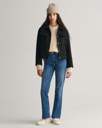 Casaco tipo blazer em tweed