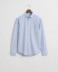 Camisa Oxford clássica às riscas regular fit