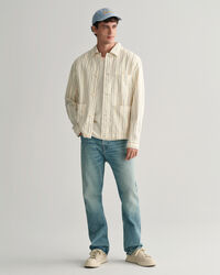 Sobrecamisa às riscas