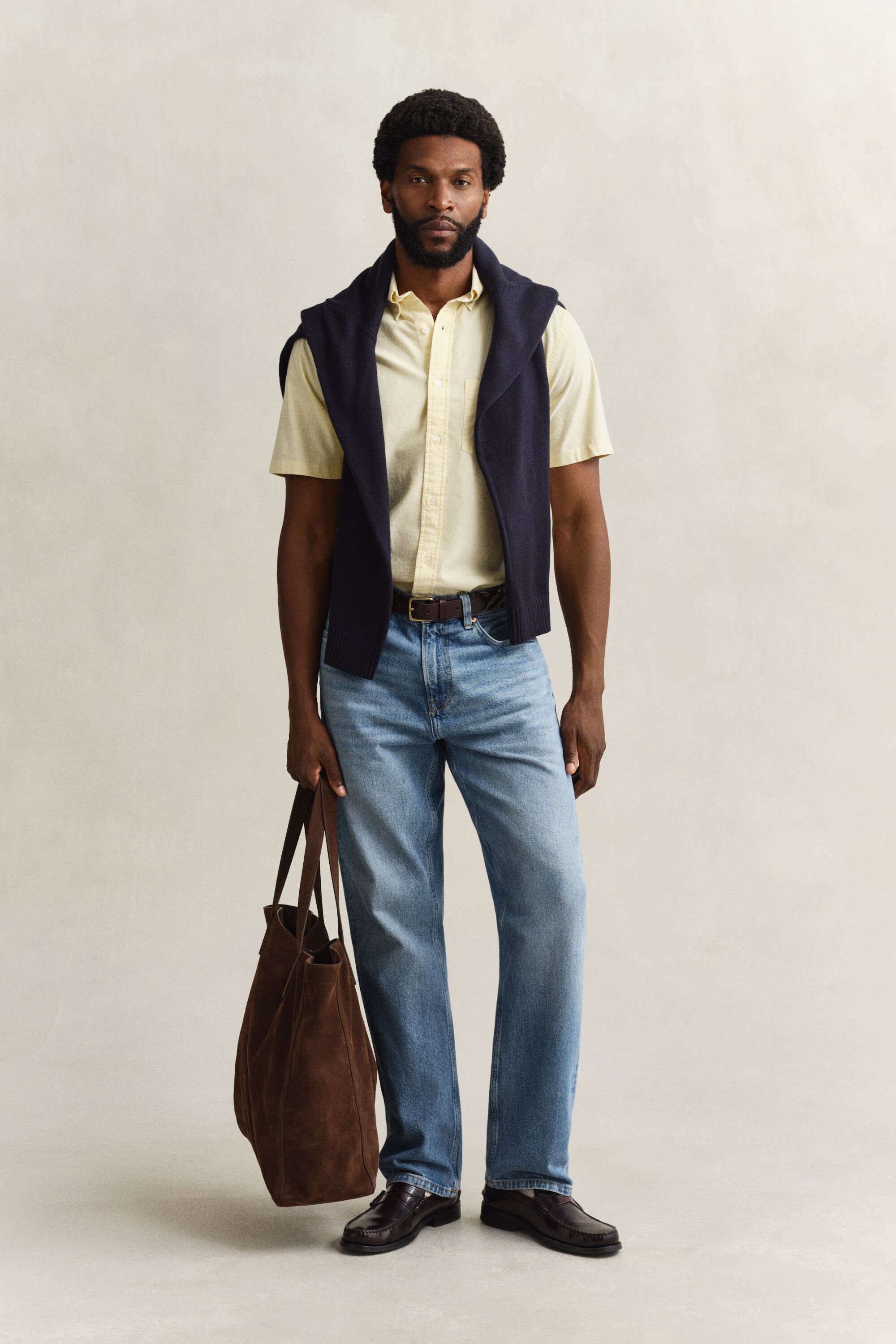 Camisa de manga curta Oxford Classic