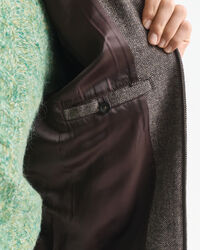 Casaco Harrington em mistura de lã