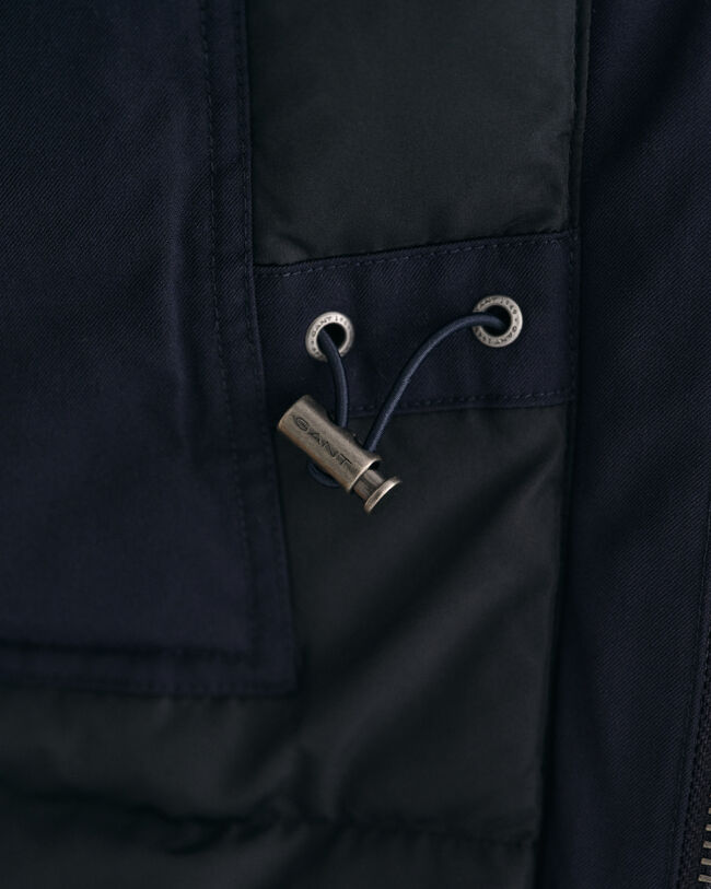 Casaco em flanela acolchoado