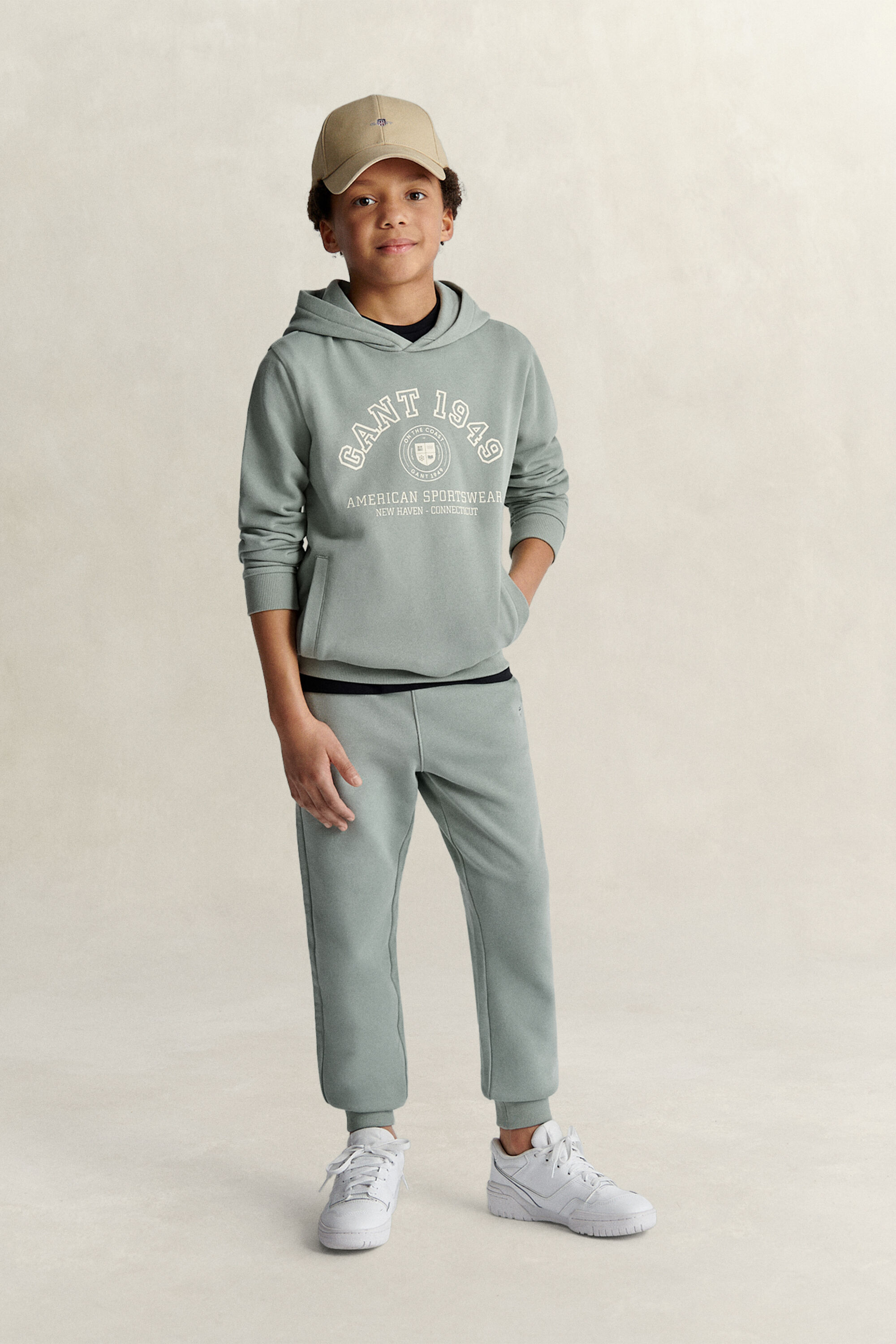 Sweatshirt com capuz Collegiate Logo Teen Boys