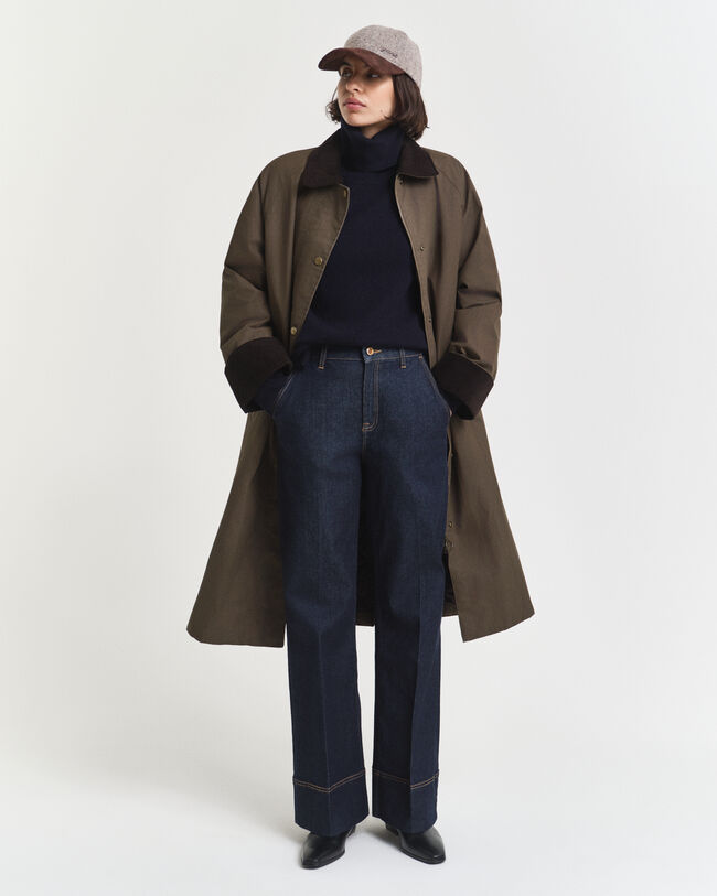 Camisola de malha em mistura de lã e caxemira suave com gola alta