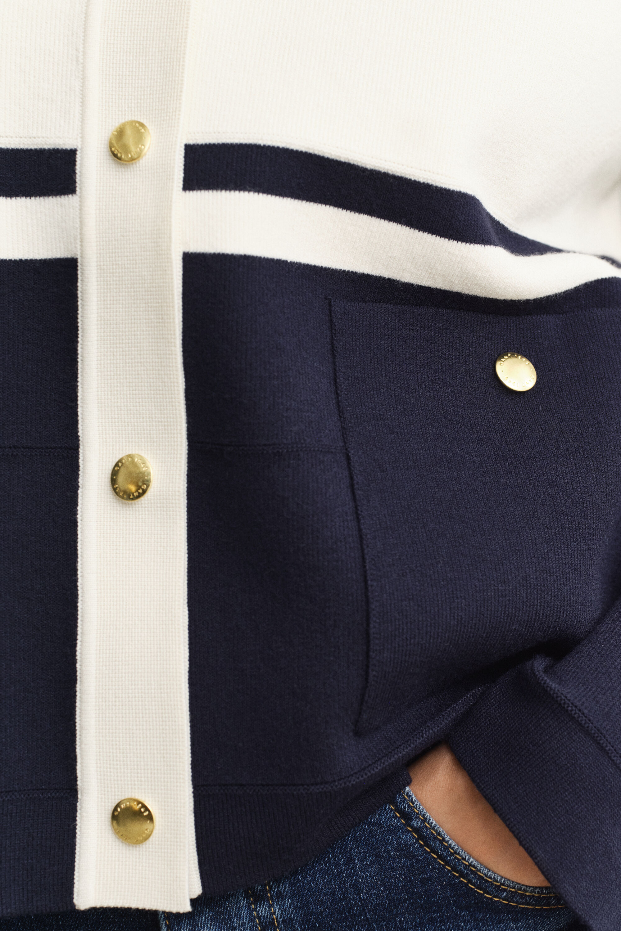 Casaco de malha Color Blocked