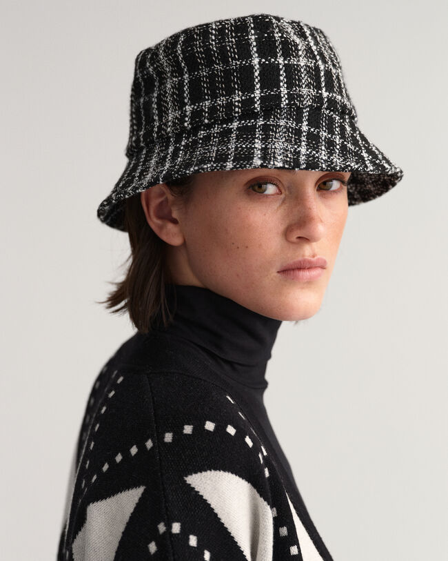 Casaco de malha com decote em V Argyle