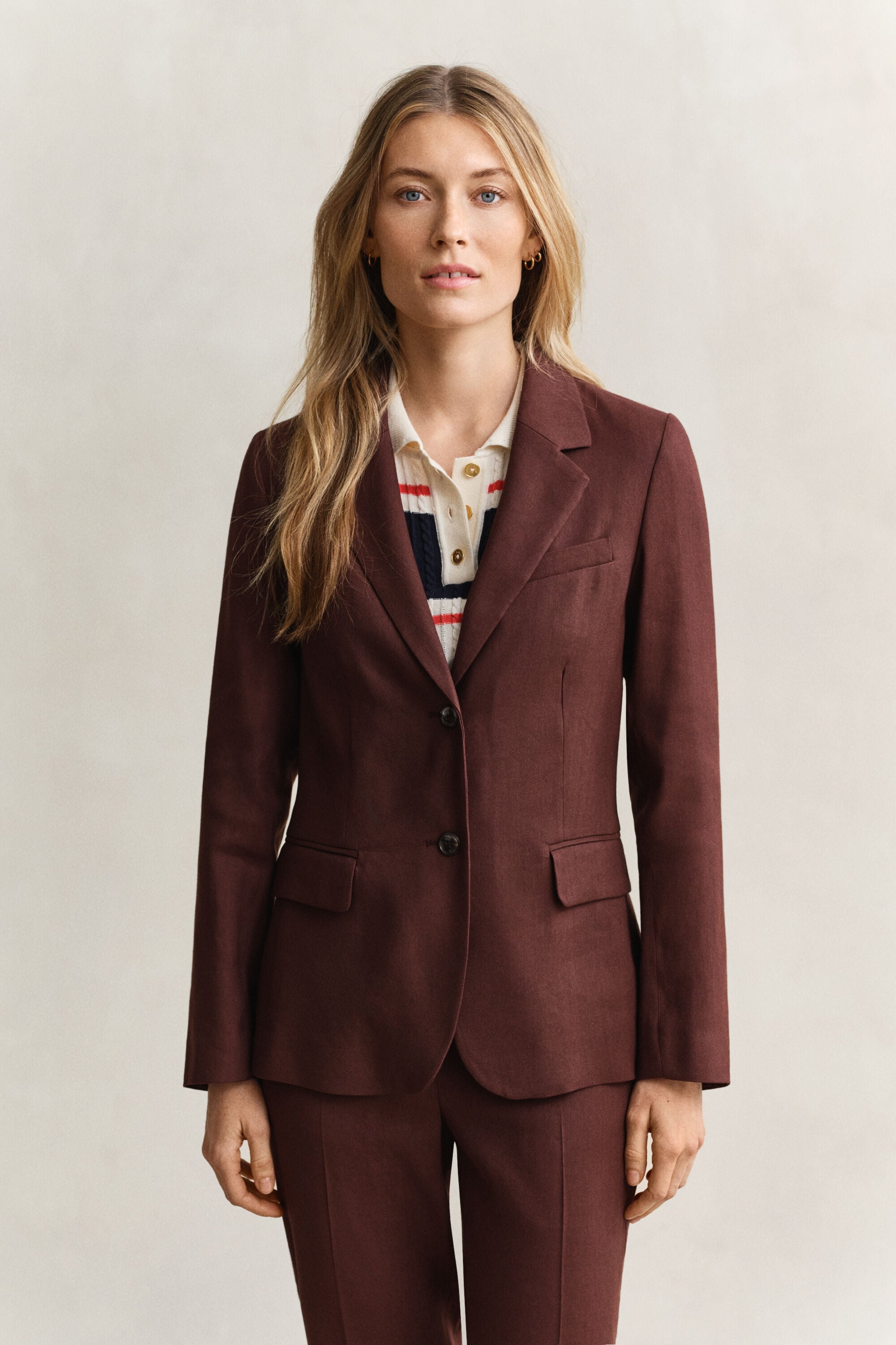 Blazer em linho com elastano