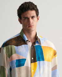 Camisa Art Print oversized