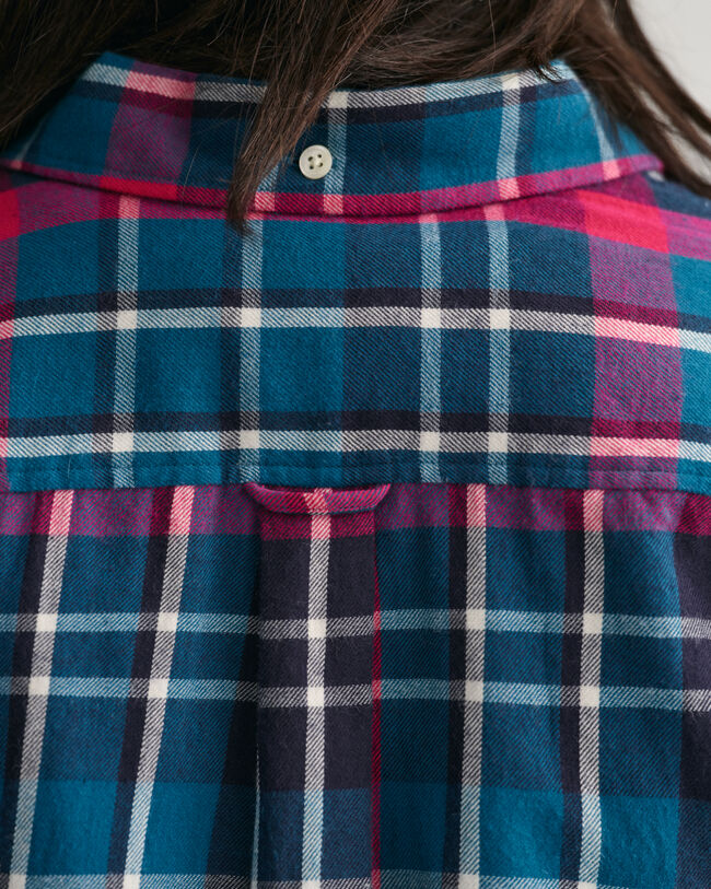 Camisa com padr&atilde;o de xadrez Shield Teens