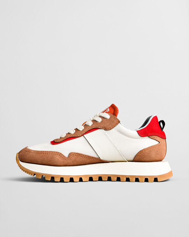 Ténis em nylon e camurça Caffay