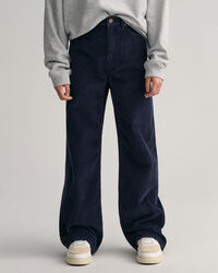 Cal&ccedil;as em bombazina de perna larga Teen Girls