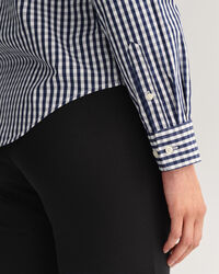 Camisa em popelina gingham regular fit