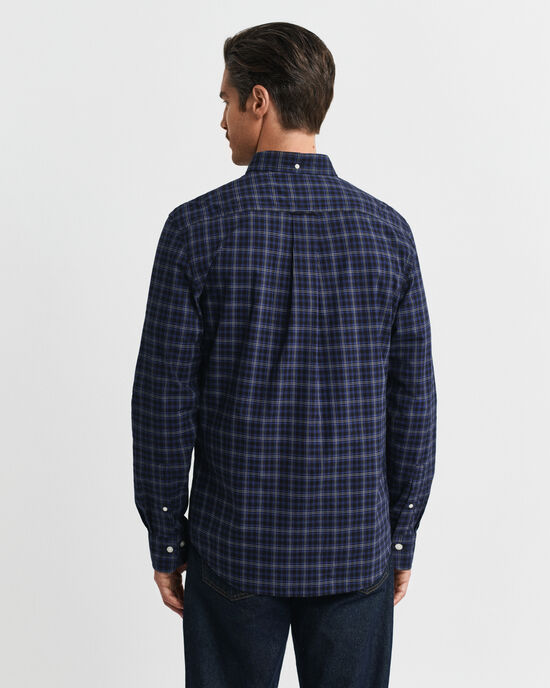 Camisa em popelina com padrão de xadrez Classic regular fit