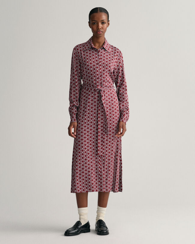 Vestido-camisa Geometric slim fit