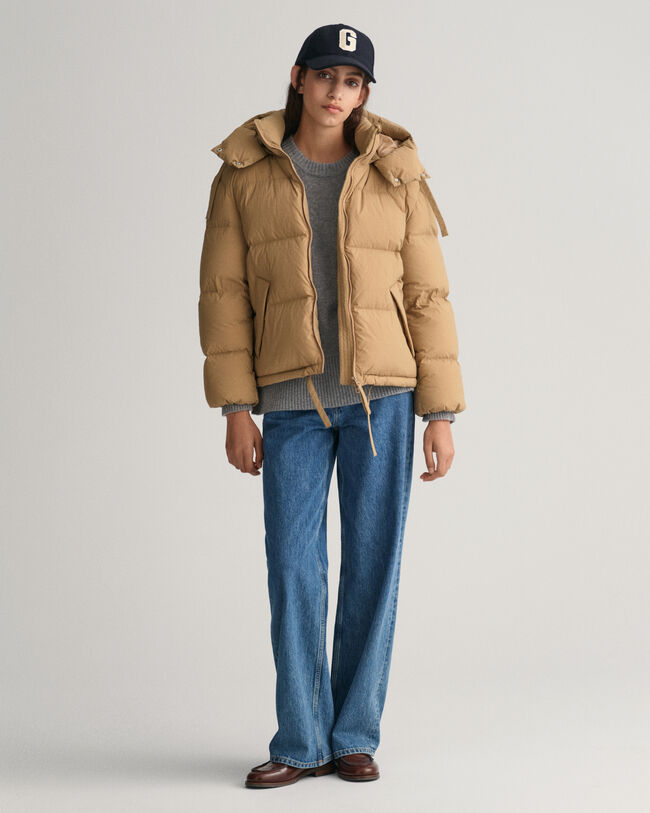 Blusão de penas curto