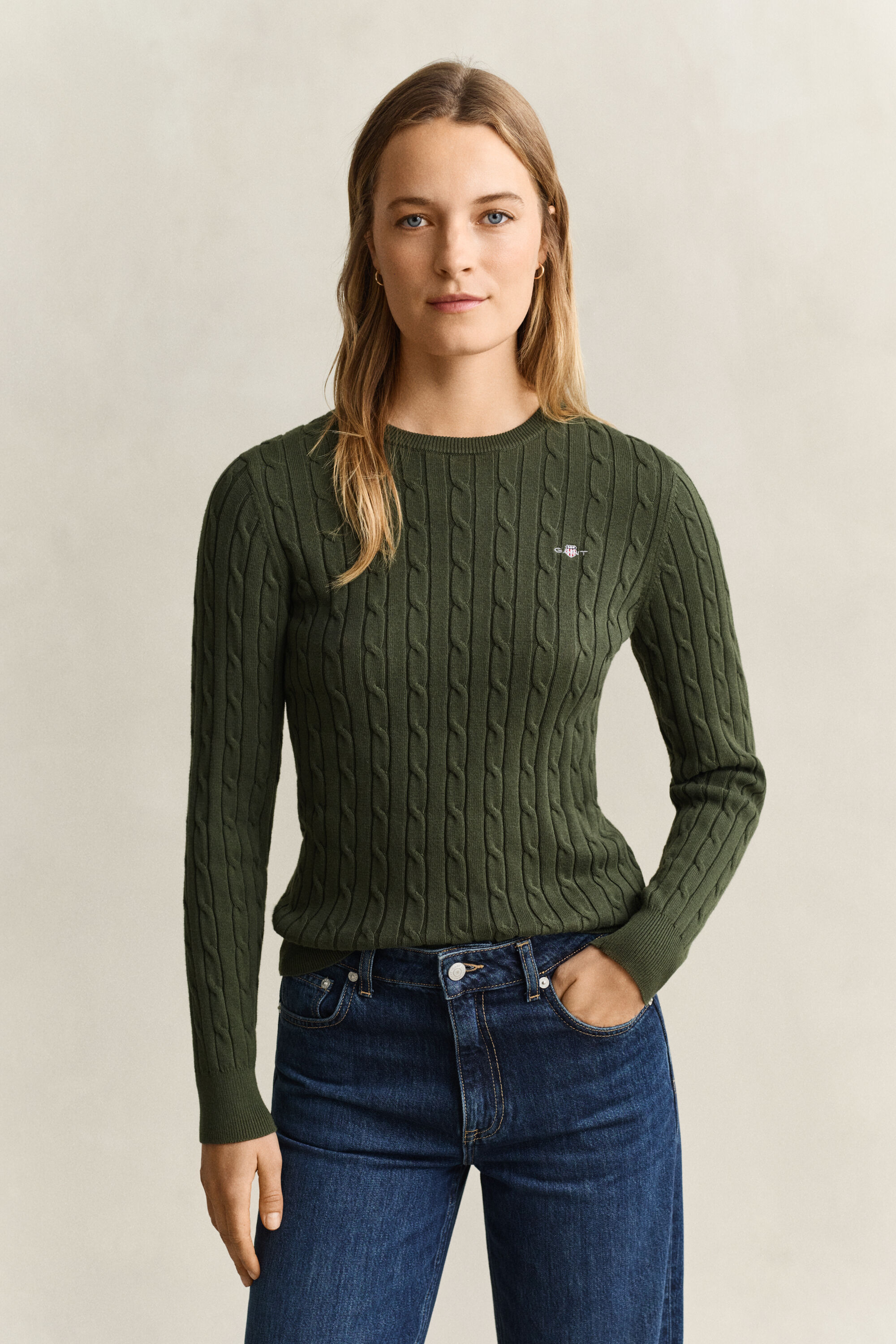 Camisola de malha entrançada Classic