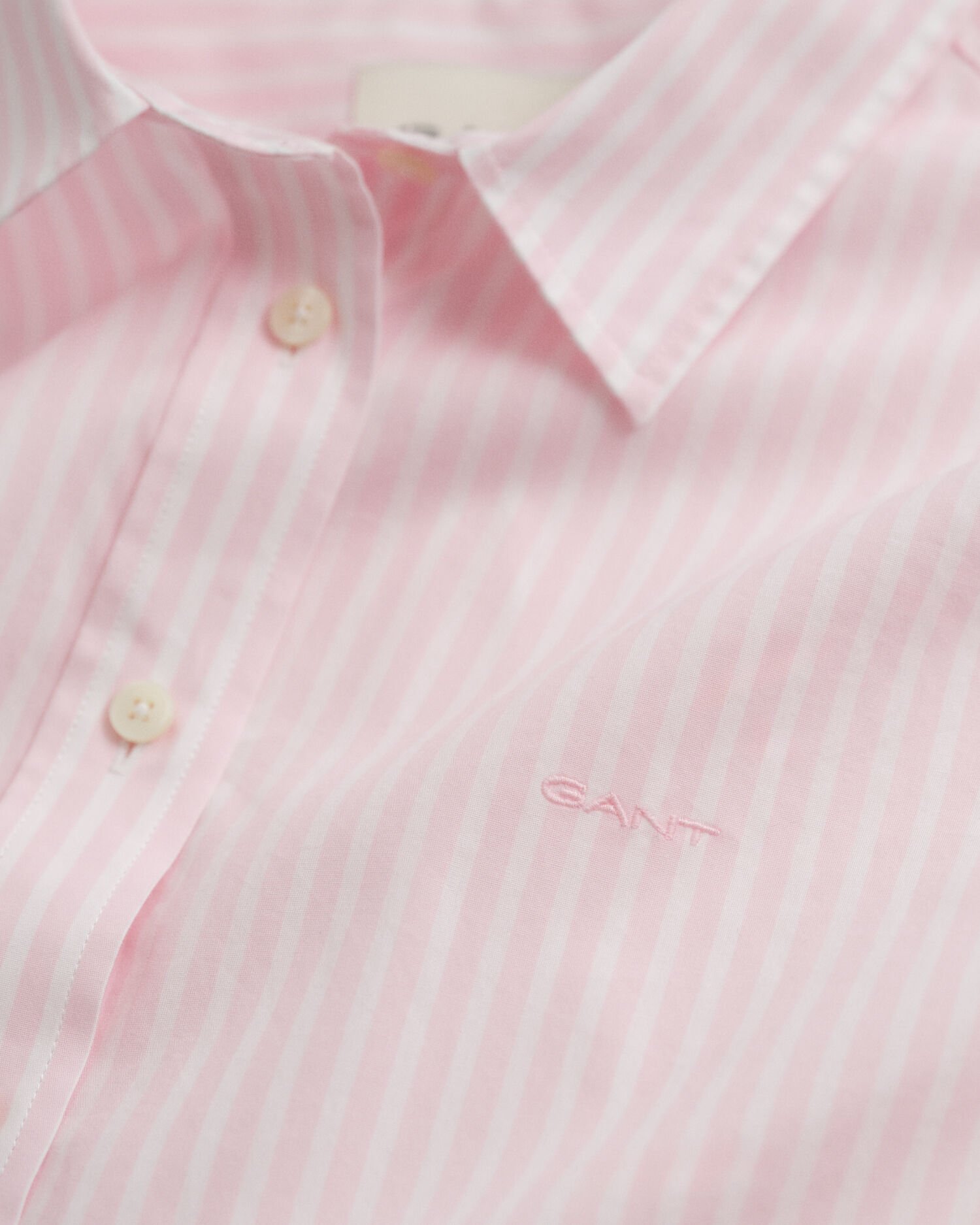 Camisa em popelina às riscas Classic regular fit