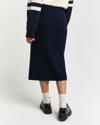 Saia em l&atilde; com canelado largo