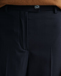 Calças Tuxedo com cintura subida