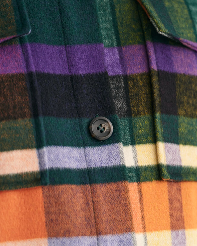 Sobrecamisa com padrão axadrezado