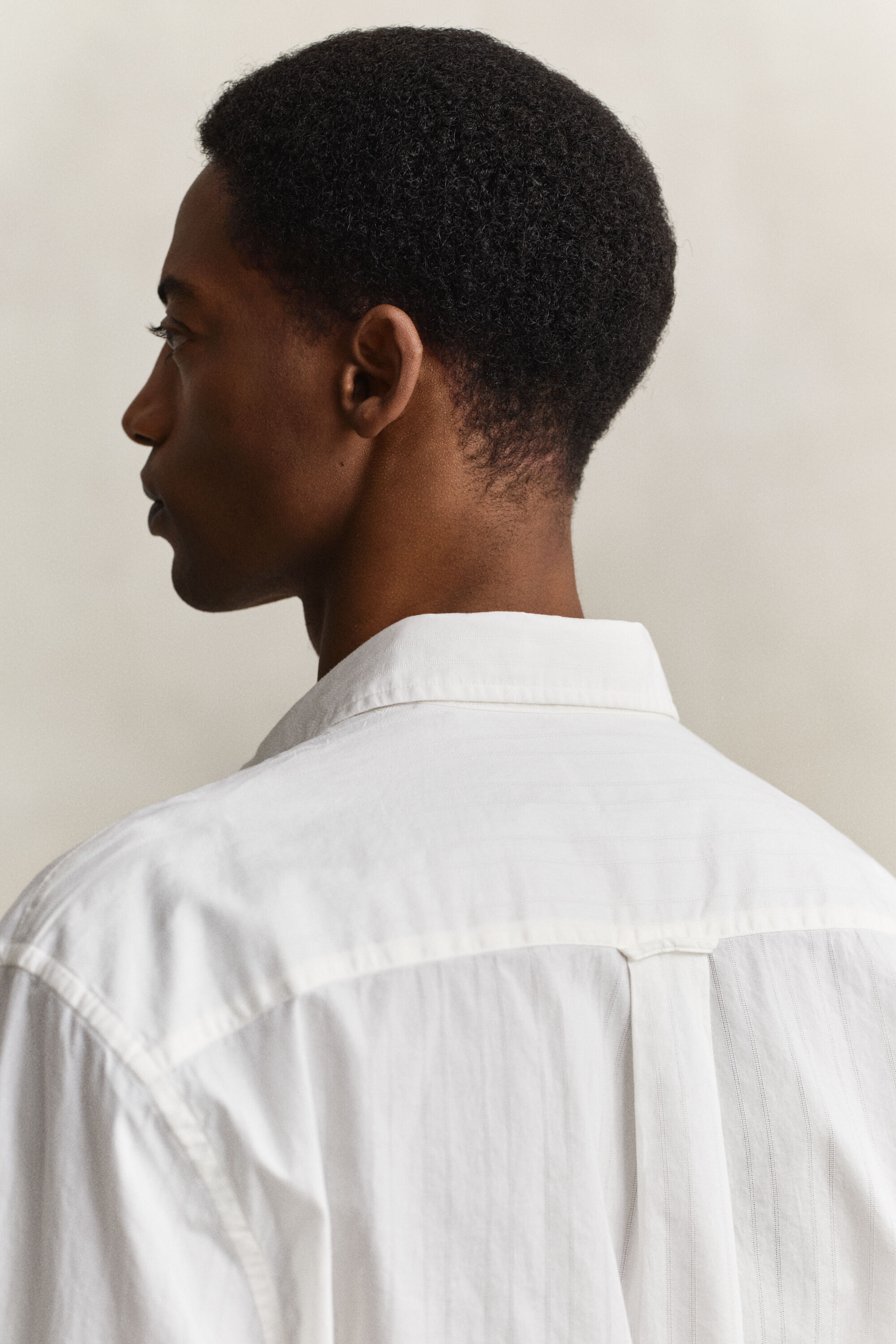 Camisa às riscas Dobby relaxed fit