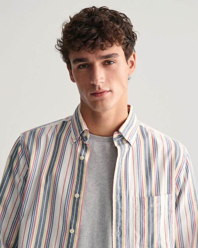 Camisa Oxford Archive às riscas regular fit 