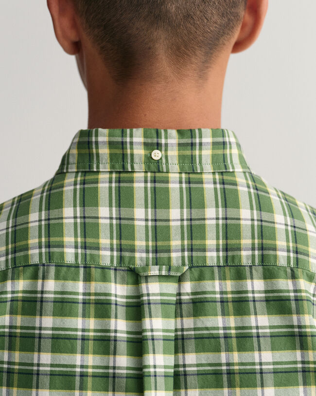 Camisa Oxford axadrezada regular fit