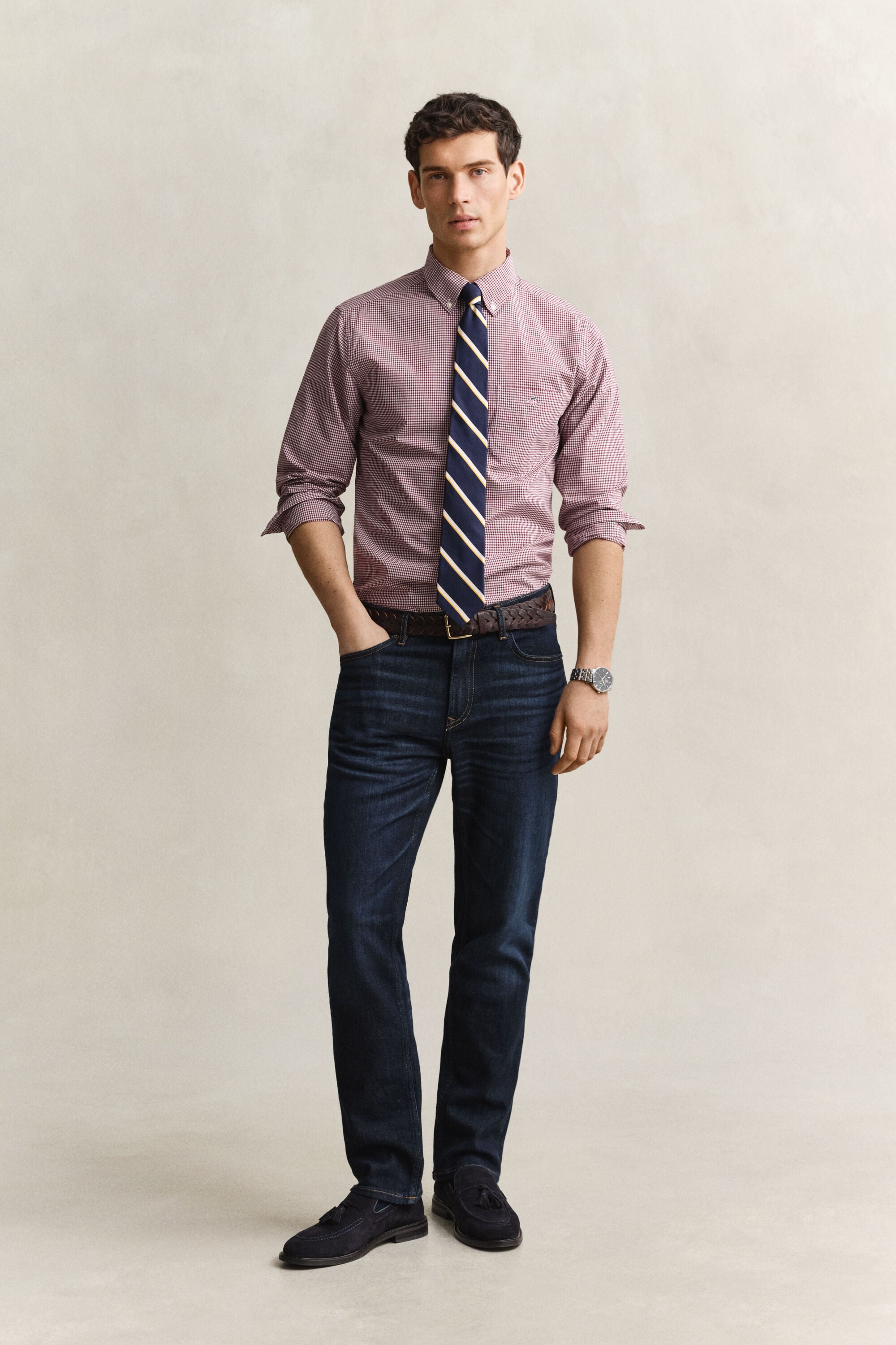 Camisa em popelina Gingham Classic