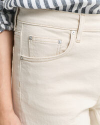 Calças de ganga em cru perna Straight