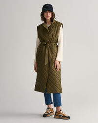 Colete acolchoado comprido