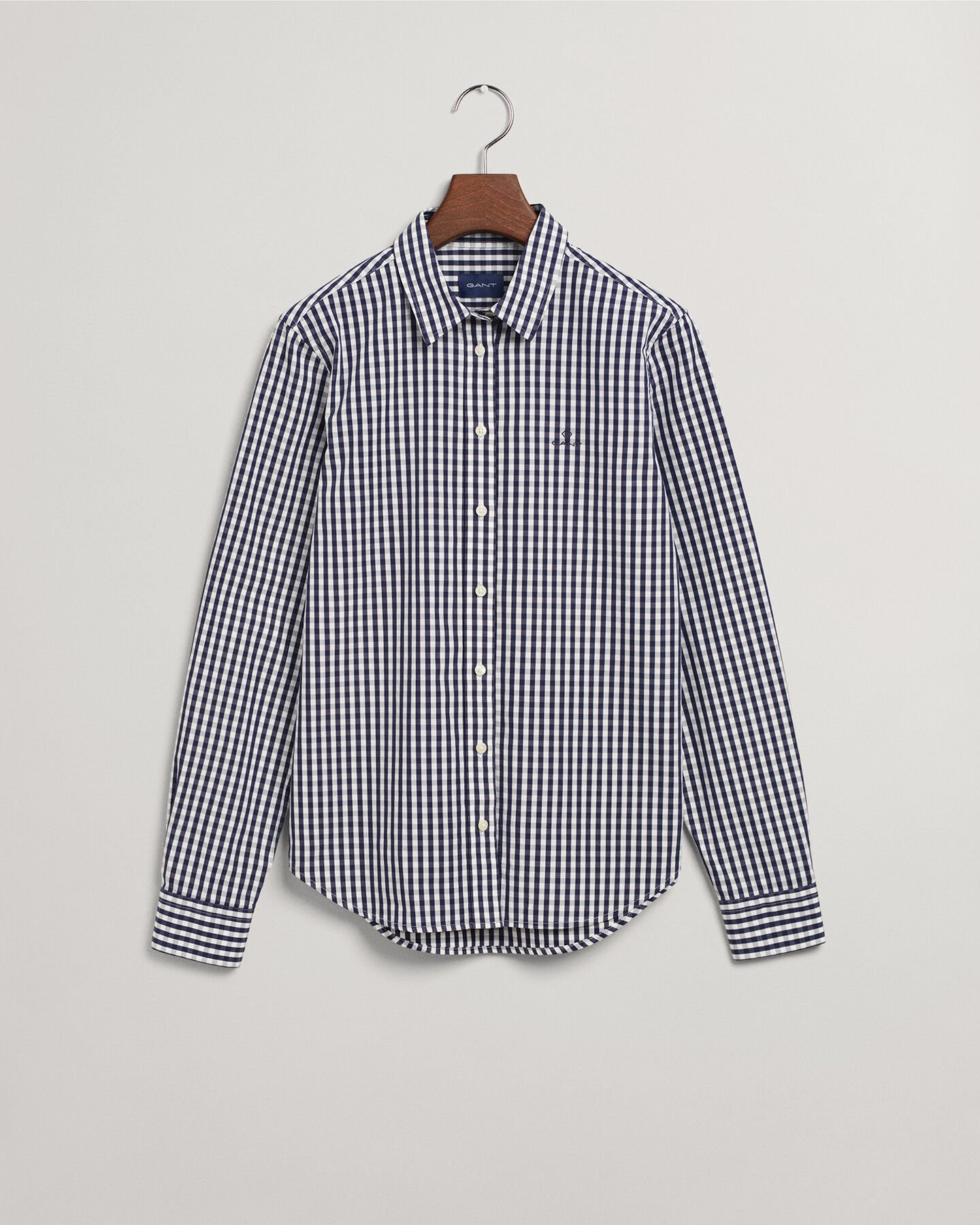 Camisa em popelina gingham regular fit