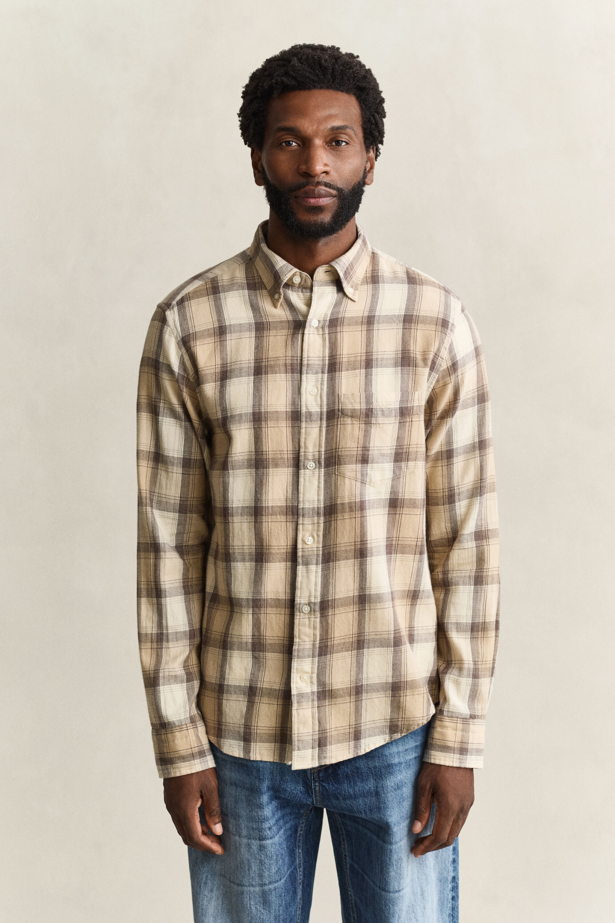 Camisa de flanela Windblown com padrão de xadrez