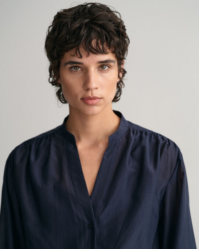 Blusa em seda e algodão relaxed fit