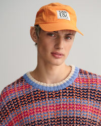 Pulover com decote redondo multicolor Textured