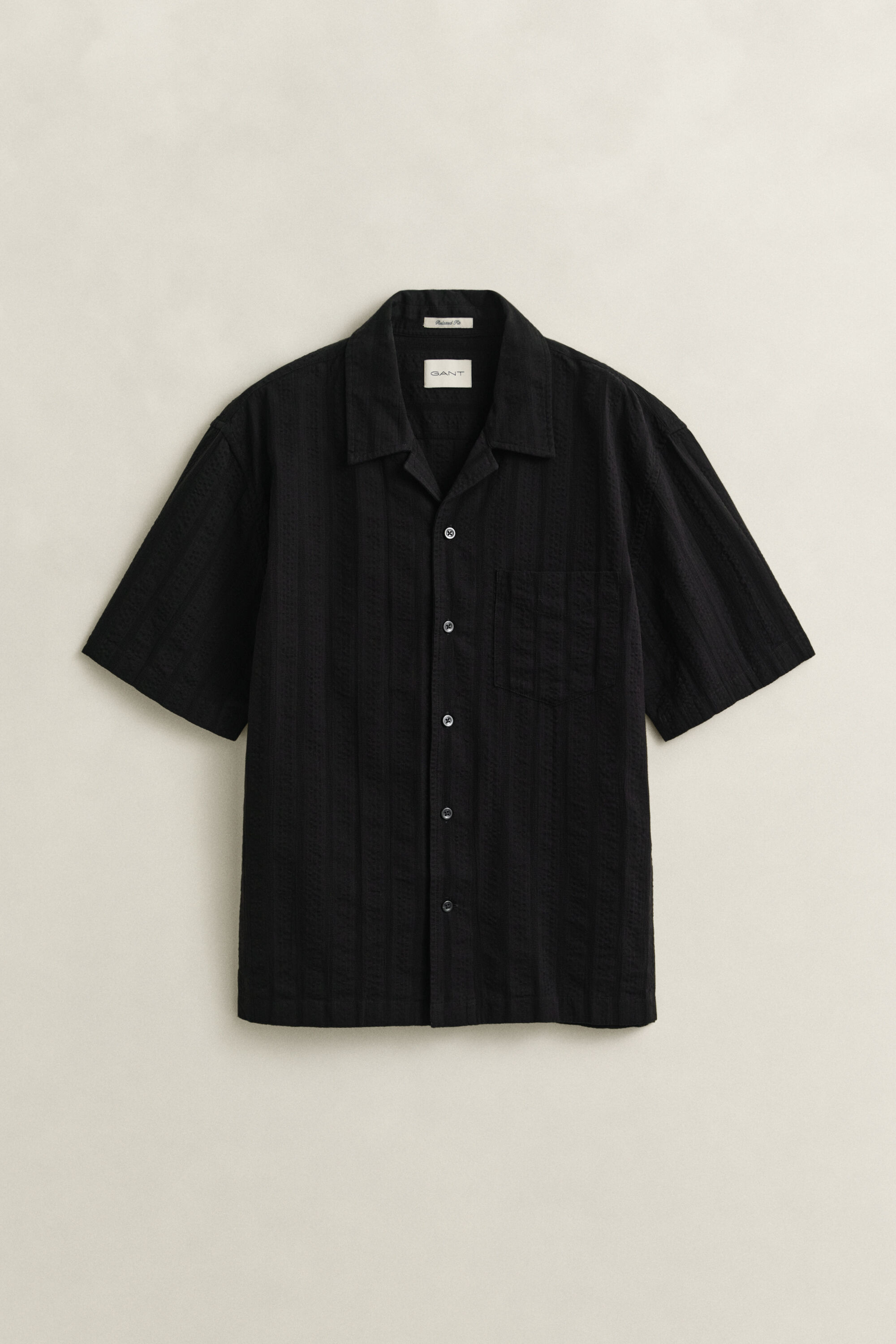 Camisa às riscas Dobby relaxed fit