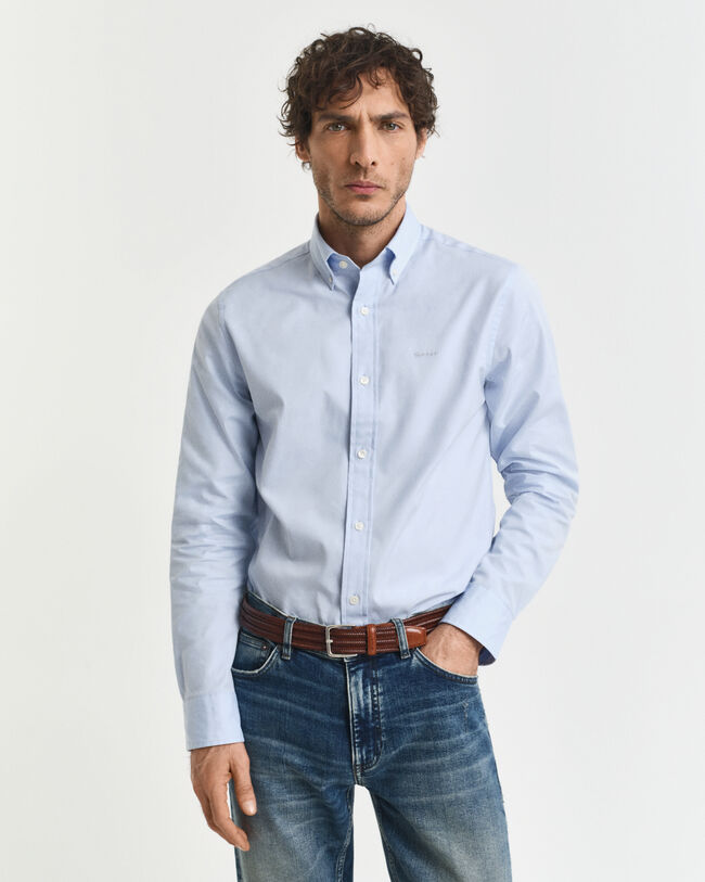 Camisa Oxford pinpoint regular fit