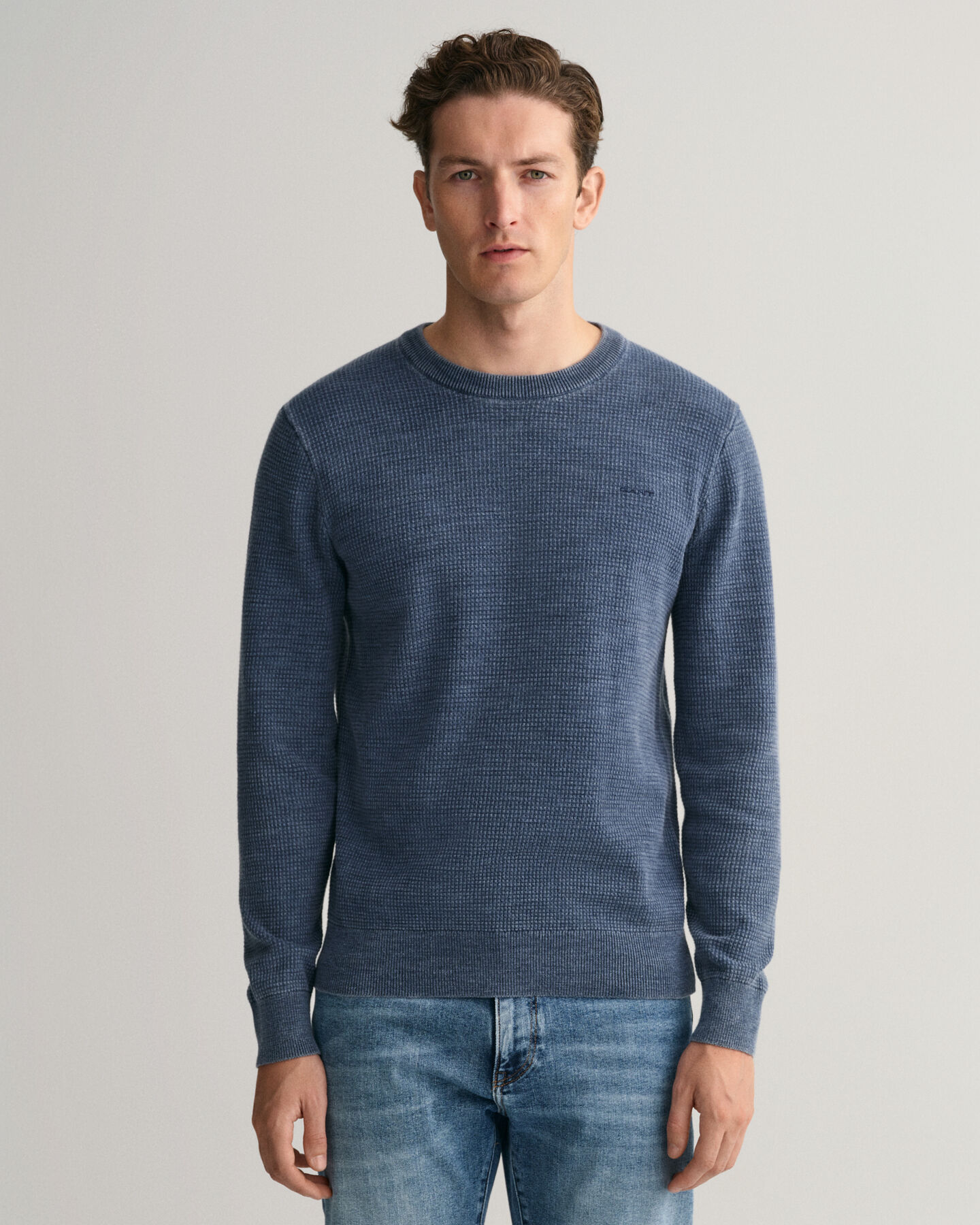 Sweatshirt com decote redondo Sunfaded