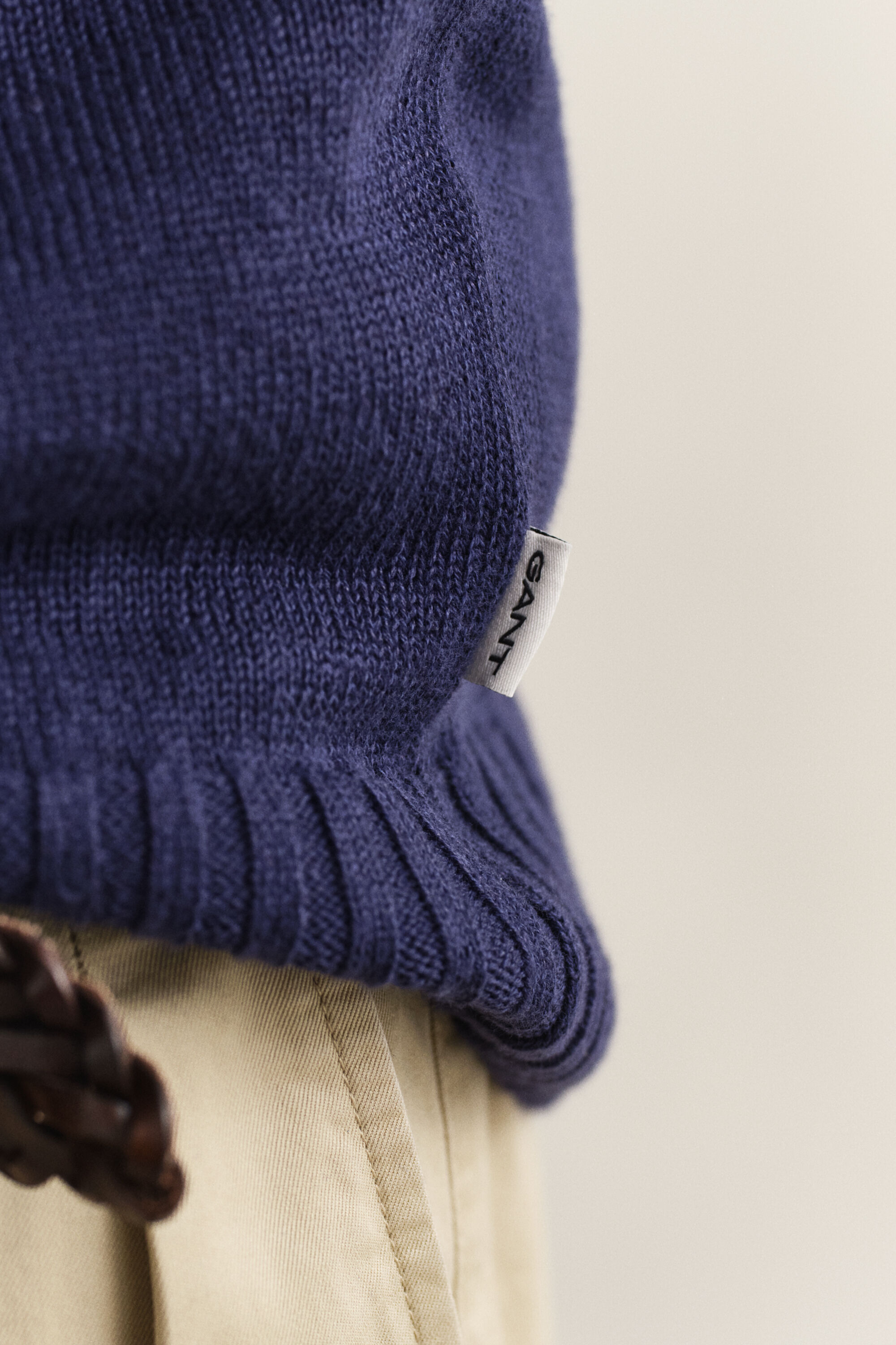 Camisola de malha em mistura de linho