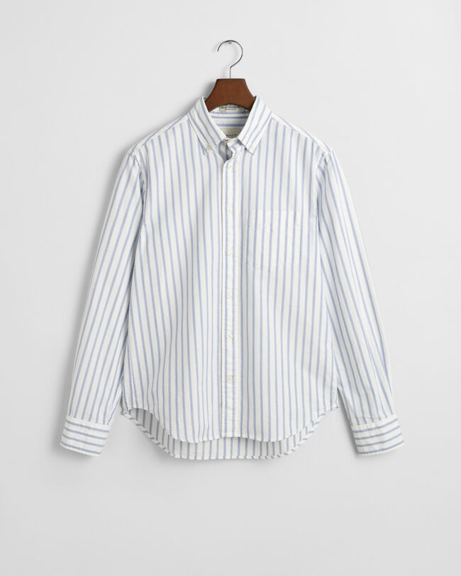Camisa Oxford Archive &agrave;s riscas regular fit Sem logotipo